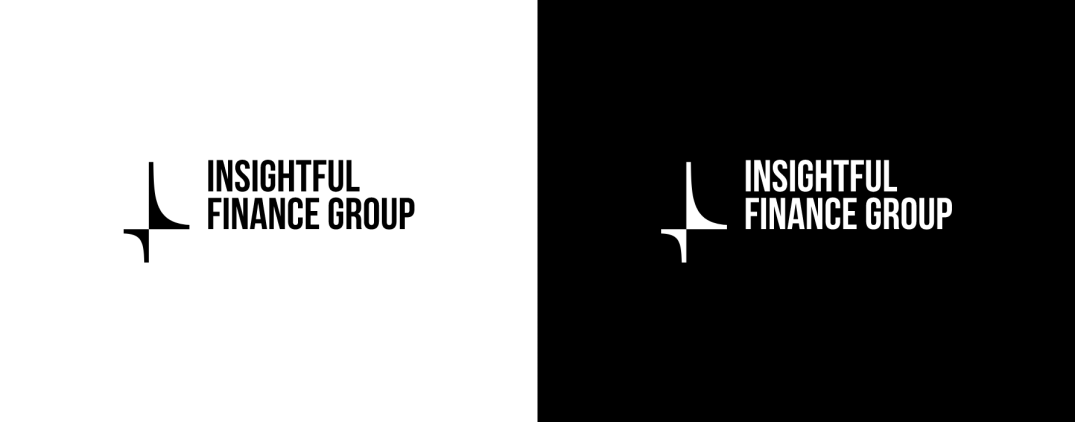 Private equity logo for distressed debt investors Insightful Finance Group designed by Ajust Design.