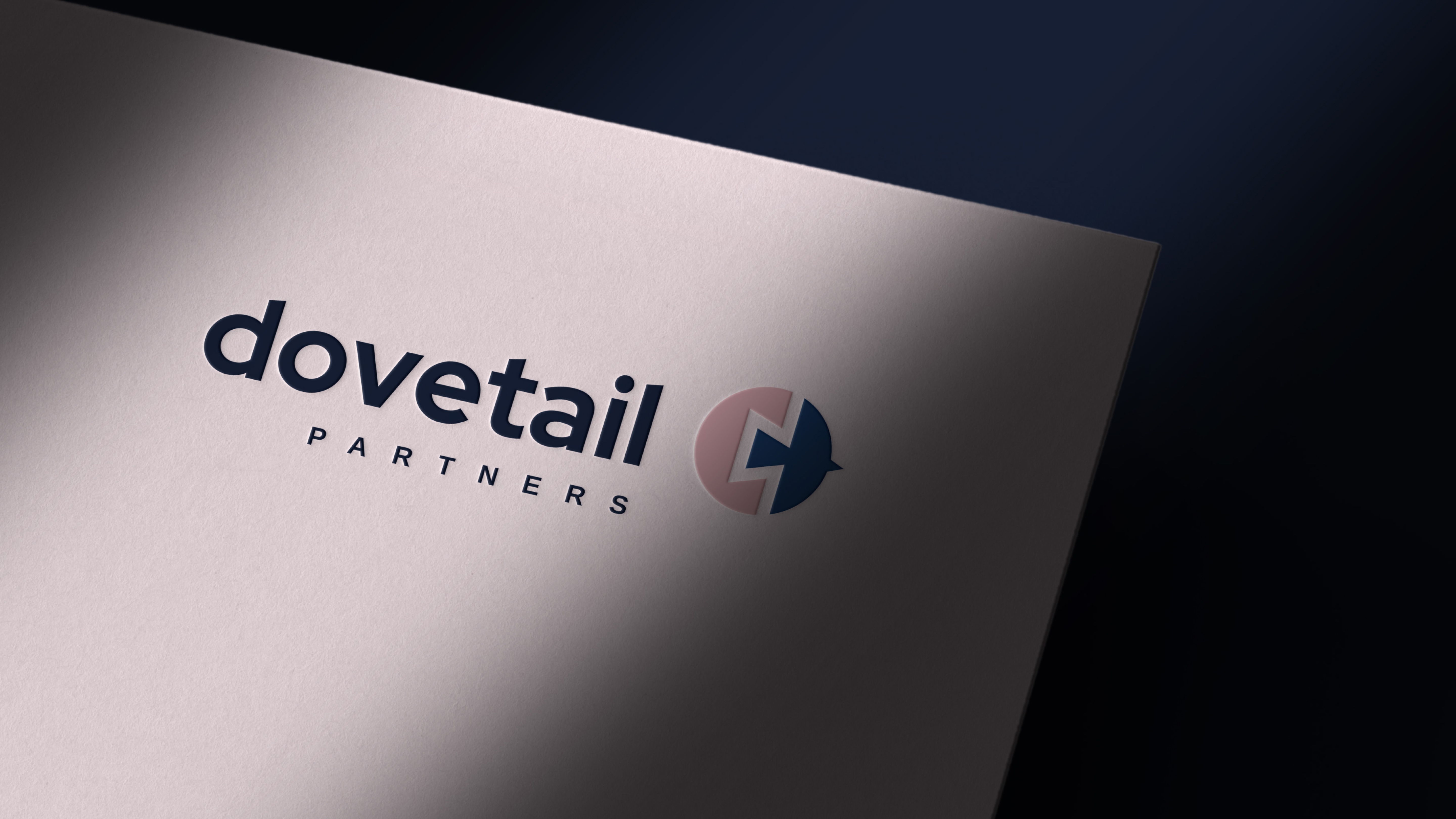 Dovetail Partners logo featuring a circular mark symbolizing a dovetail joint and a dove in flight, representing precision and enduring partnerships.